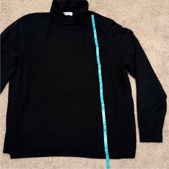 Nordstrom Men's Classic Black Turtleneck Sweater - Picture 3 of 6